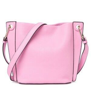 Vince Camuto Lenza Pink Leather Crossbody Bag